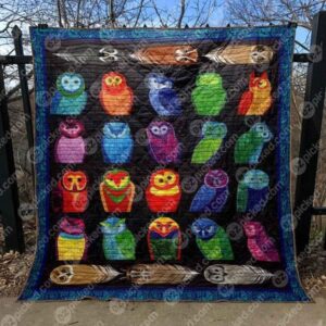 Colorful Owls Quilt Blanket Ypm0  Quilt